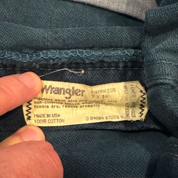 Vintage wrangler cut off jean shorts size 7 - Picture 3 of 5